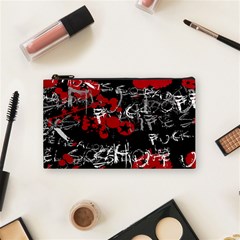 Emo Graffiti Cosmetic Bag (Small) from ArtsNow.com Front