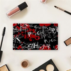 Emo Graffiti Cosmetic Bag (Small) from ArtsNow.com Back