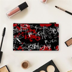 Emo Graffiti Cosmetic Bag (Small) from ArtsNow.com Back