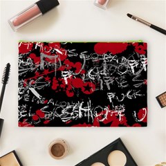 Emo Graffiti Cosmetic Bag (Large) from ArtsNow.com Back