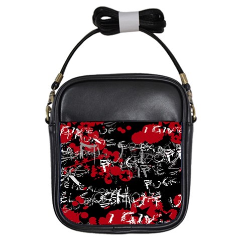 Emo Graffiti Girls Sling Bag from ArtsNow.com Front