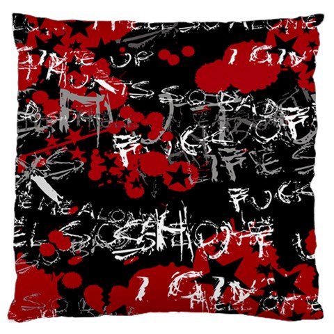 Emo Graffiti Large Cushion Case (Two Sides) from ArtsNow.com Front