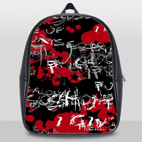 Emo Graffiti School Bag (XL) from ArtsNow.com Front