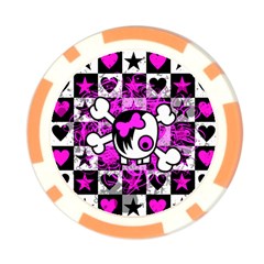 Emo Scene Girl Skull Poker Chip Card Guard (10 pack) from ArtsNow.com Back