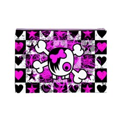 Emo Scene Girl Skull Cosmetic Bag (Large) from ArtsNow.com Back