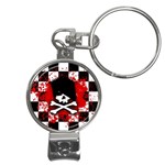 Emo Skull Nail Clippers Key Chain