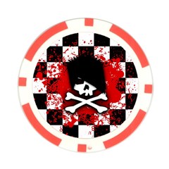 Emo Skull Poker Chip Card Guard from ArtsNow.com Front