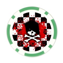 Emo Skull Poker Chip Card Guard from ArtsNow.com Front