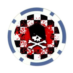 Emo Skull Poker Chip Card Guard from ArtsNow.com Front