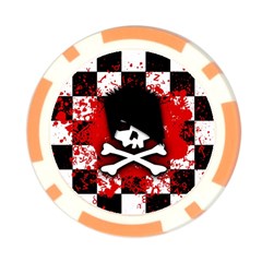 Emo Skull Poker Chip Card Guard from ArtsNow.com Front