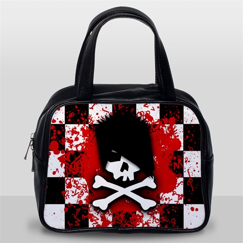 Emo Skull Classic Handbag (Two Sides) from ArtsNow.com Back