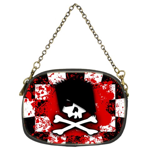 Emo Skull Chain Purse (Two Sides) from ArtsNow.com Front