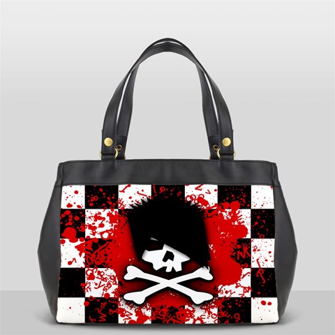 Emo Skull Oversize Office Handbag (Two Sides) from ArtsNow.com Back