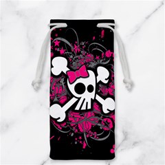 Girly Skull & Crossbones Jewelry Bag from ArtsNow.com Back