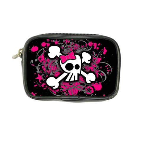 Girly Skull & Crossbones Coin Purse from ArtsNow.com Front