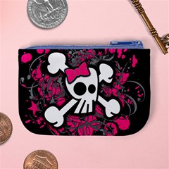 Girly Skull & Crossbones Mini Coin Purse from ArtsNow.com Back