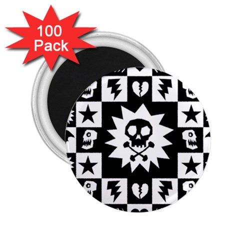 Gothic Punk Skull 2.25  Magnet (100 pack)  from ArtsNow.com Front