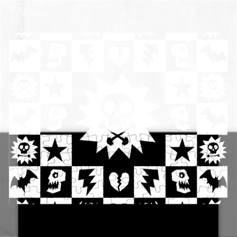 Gothic Punk Skull Jigsaw Puzzle (Rectangular) from ArtsNow.com Front