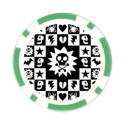 Gothic Punk Skull Poker Chip Card Guard (10 pack) from ArtsNow.com Front