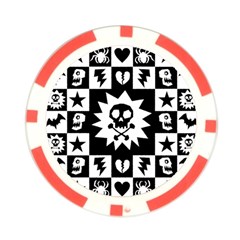 Gothic Punk Skull Poker Chip Card Guard (10 pack) from ArtsNow.com Back