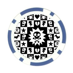 Gothic Punk Skull Poker Chip Card Guard (10 pack) from ArtsNow.com Back