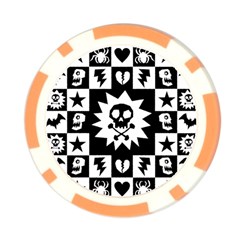 Gothic Punk Skull Poker Chip Card Guard (10 pack) from ArtsNow.com Back