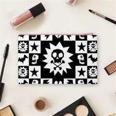 Gothic Punk Skull Cosmetic Bag (Medium) from ArtsNow.com Back