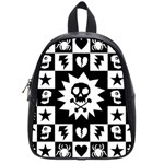 Gothic Punk Skull School Bag (Small)