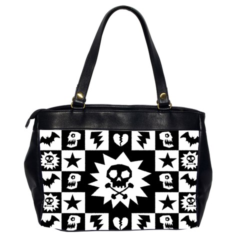 Gothic Punk Skull Oversize Office Handbag (Two Sides) from ArtsNow.com Back