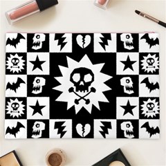 Gothic Punk Skull Cosmetic Bag (XXL) from ArtsNow.com Back