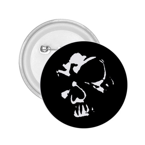 Gothic Skull 2.25  Button from ArtsNow.com Front