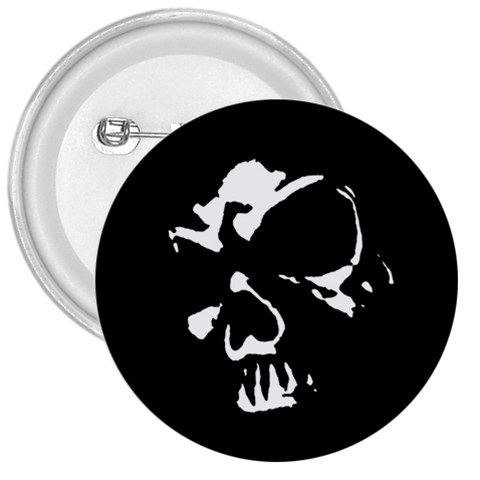 Gothic Skull 3  Button from ArtsNow.com Front