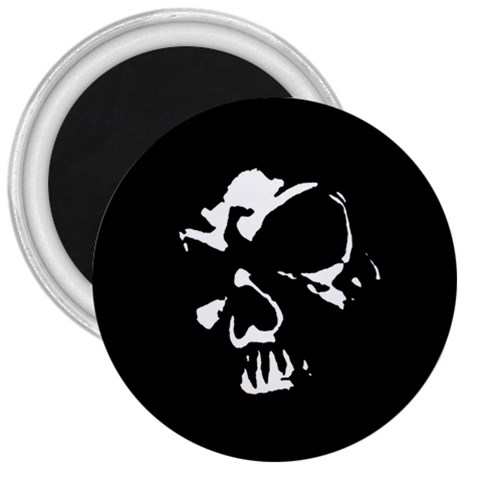 Gothic Skull 3  Magnet from ArtsNow.com Front