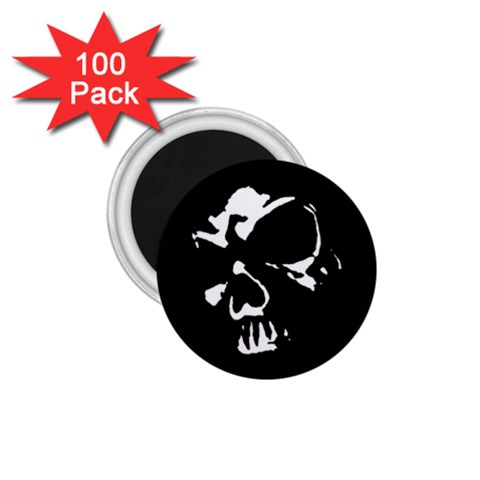 Gothic Skull 1.75  Magnet (100 pack)  from ArtsNow.com Front