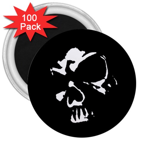 Gothic Skull 3  Magnet (100 pack) from ArtsNow.com Front