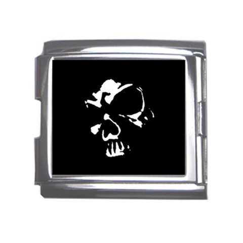 Gothic Skull Mega Link Italian Charm (18mm) from ArtsNow.com Front