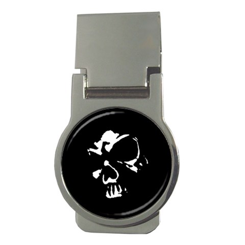 Gothic Skull Money Clip (Round) from ArtsNow.com Front