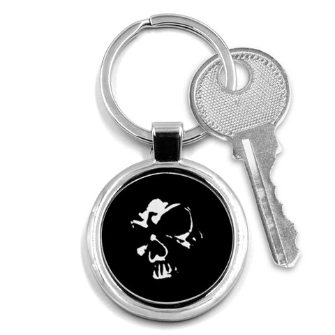 Gothic Skull Key Chain (Round) from ArtsNow.com Front