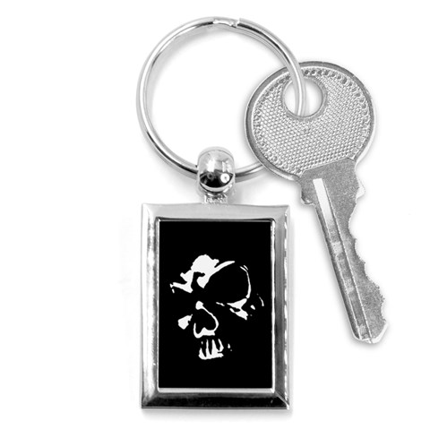 Gothic Skull Key Chain (Rectangle) from ArtsNow.com Front