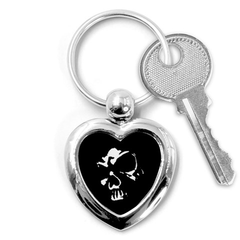 Gothic Skull Key Chain (Heart) from ArtsNow.com Front