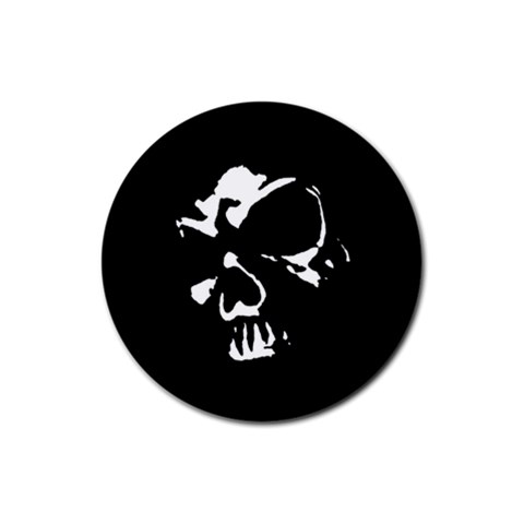 Gothic Skull Rubber Coaster (Round) from ArtsNow.com Front