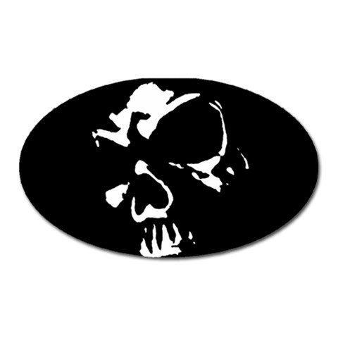 Gothic Skull Magnet (Oval) from ArtsNow.com Front