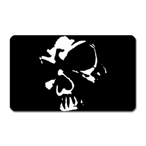 Gothic Skull Magnet (Rectangular) from ArtsNow.com Front