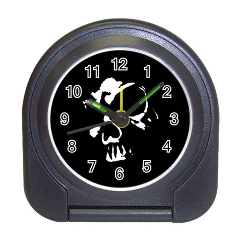 Gothic Skull Travel Alarm Clock from ArtsNow.com Front