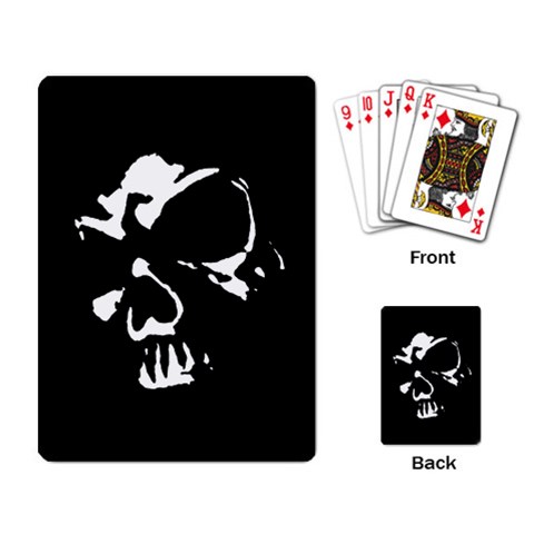 Gothic Skull Playing Cards Single Design from ArtsNow.com Back