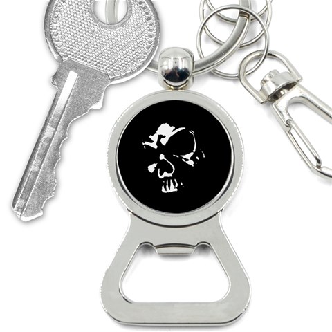 Gothic Skull Bottle Opener Key Chain from ArtsNow.com Front