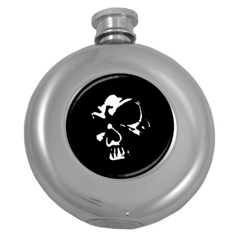 Gothic Skull Hip Flask (5 oz) from ArtsNow.com Front