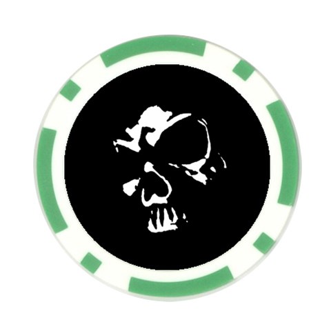 Gothic Skull Poker Chip Card Guard from ArtsNow.com Front