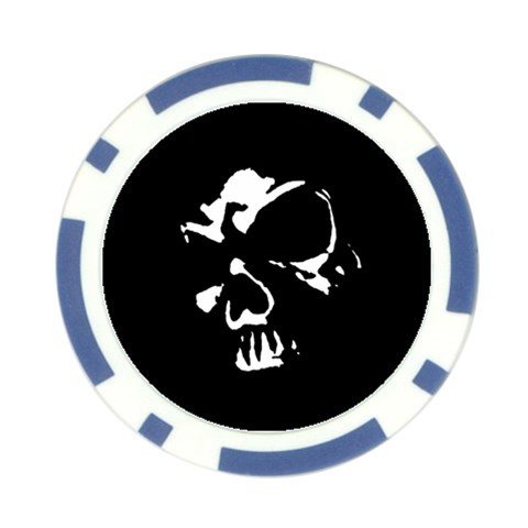 Gothic Skull Poker Chip Card Guard from ArtsNow.com Front