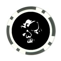 Gothic Skull Poker Chip Card Guard (10 pack) from ArtsNow.com Front